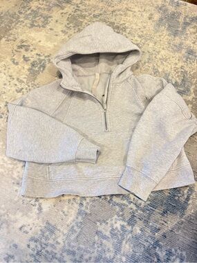 lululemon athletica Light Heather Gray Half-Zip Hoodie